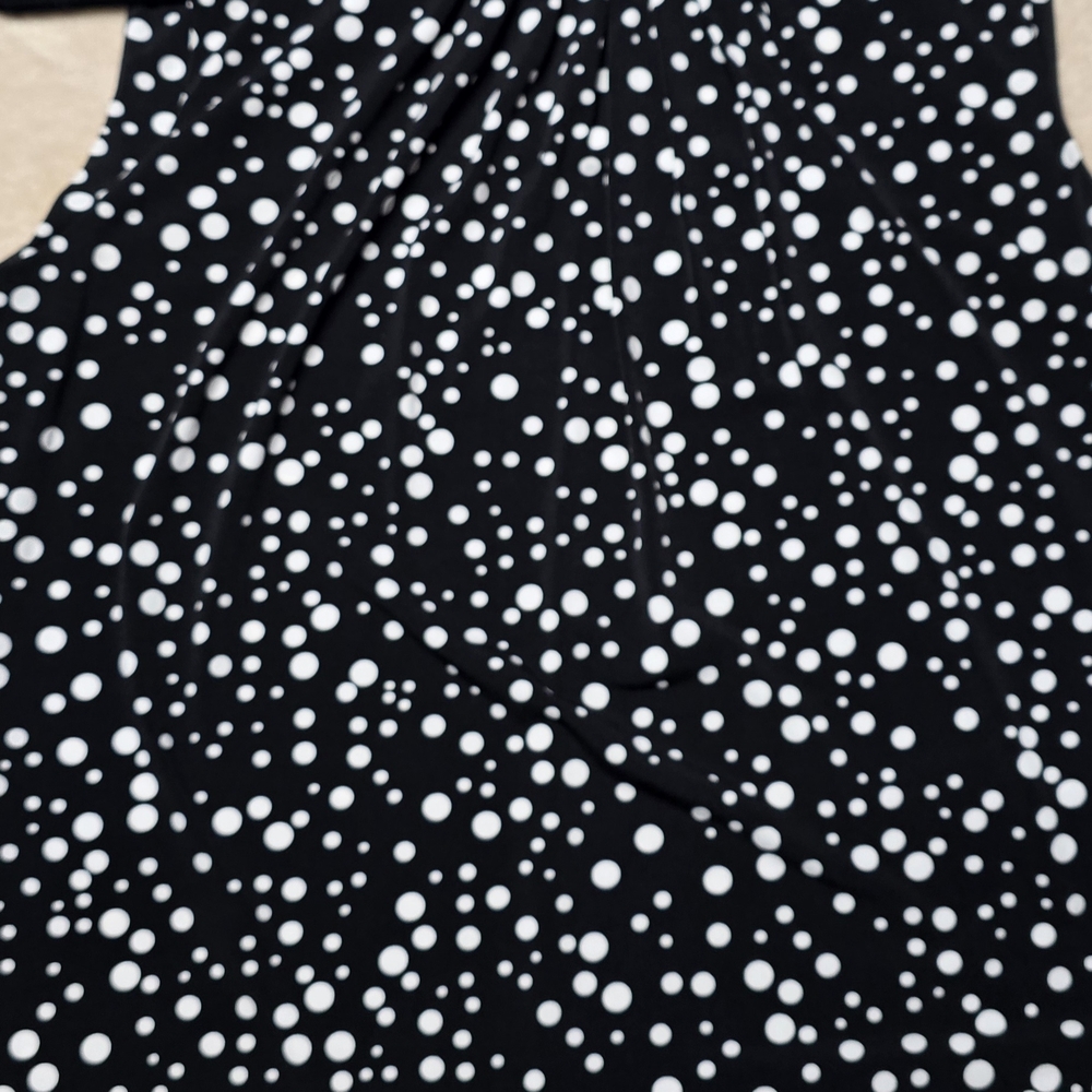 Calvin Klein Black and White Polka Dot Dress
